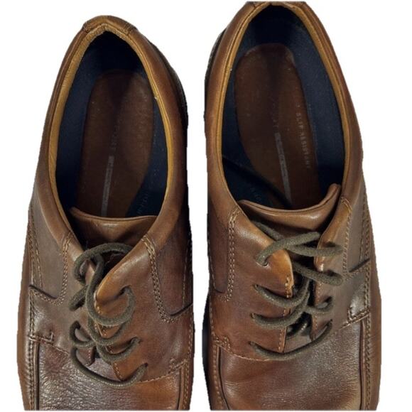 Rockport DPluxe Apron Toe Brown Oxfords Plain Toe Shoes Men’s Size 9.5 - Picture 6 of 8